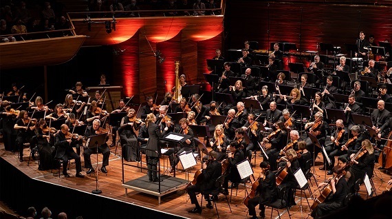 New Zealand Symphony Orchestra performing at the Michael Fowler Centre 